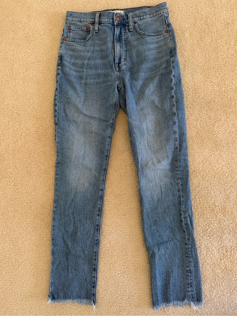 Madewell Tall Perfect Vintage Fray Jeans in Ainsworth Wash